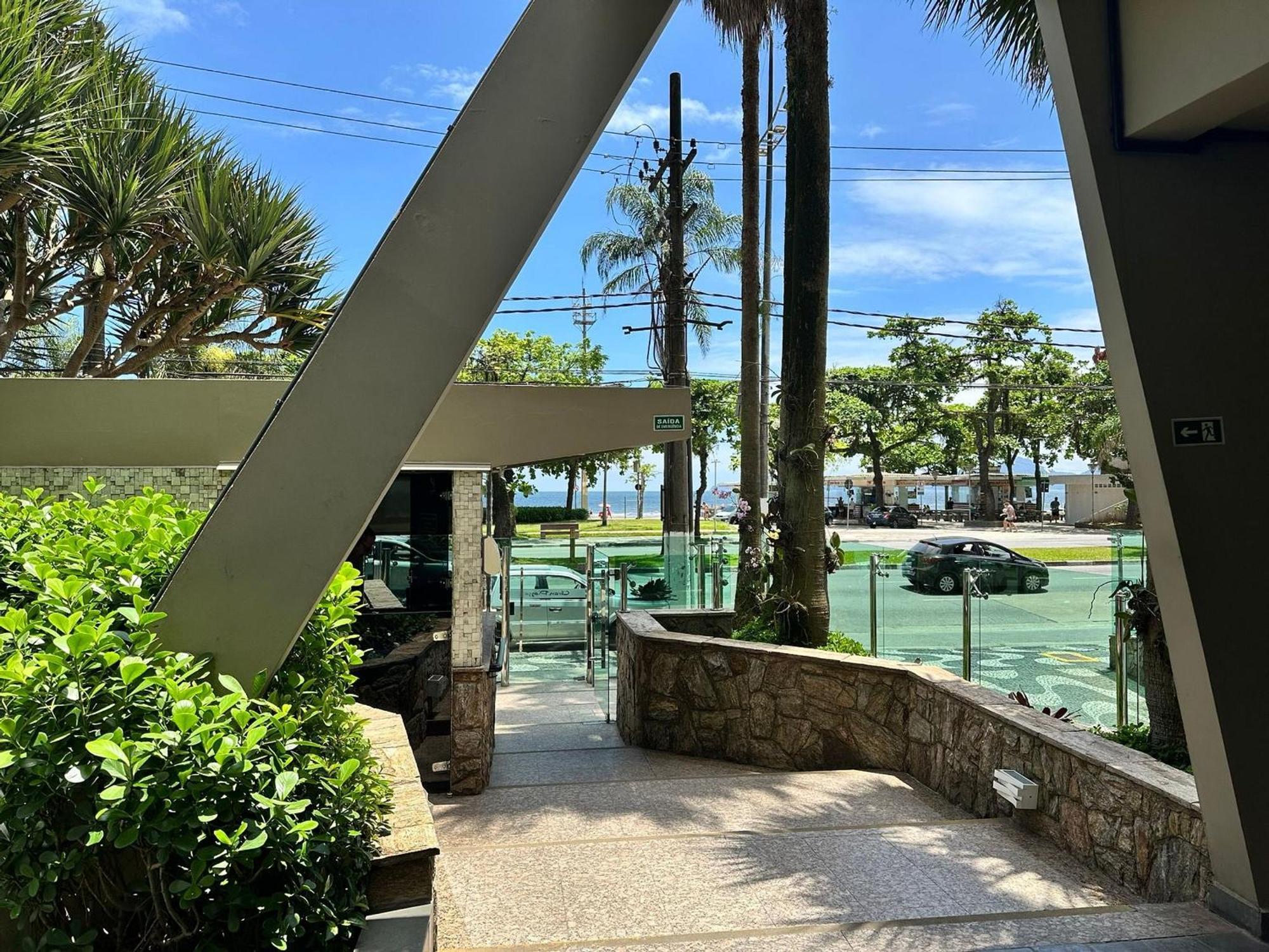 Apartment Frente Mar Com Garagem, Ar Condicionado E Wi-fi Gratis Em Santos (Sao Paulo)