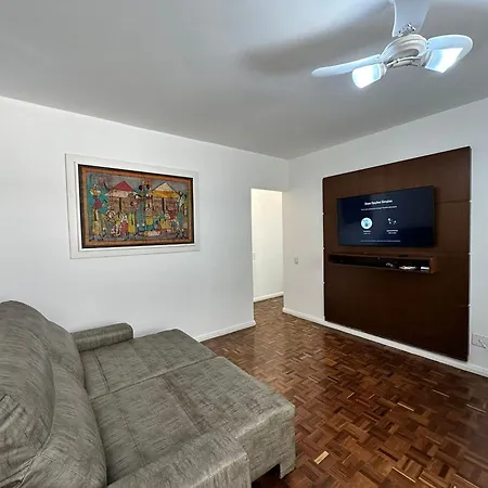 Apartamento Frente Mar Com Garagem, Ar Condicionado E Wi-Fi Gratis Em Santos Exterior foto