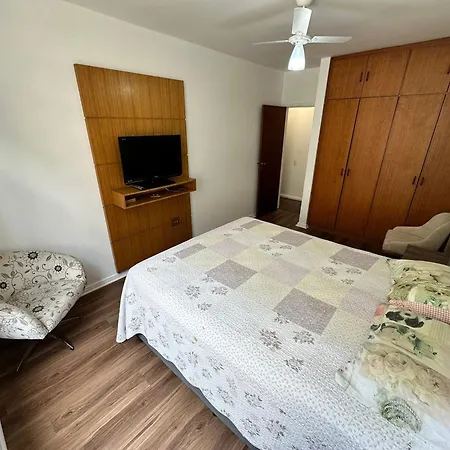 Apartamento Frente Mar Com Garagem, Ar Condicionado E Wi-Fi Gratis Em Santos Exterior foto