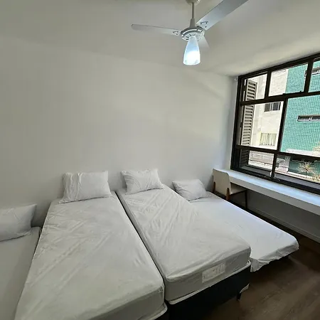 Apartamento Frente Mar Com Garagem, Ar Condicionado E Wi-Fi Gratis Em Santos Exterior foto