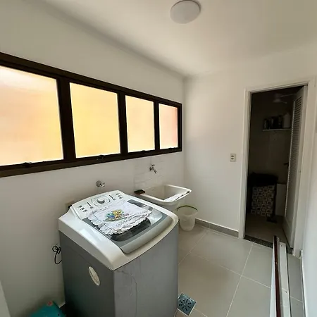 Apartamento Frente Mar Com Garagem, Ar Condicionado E Wi-Fi Gratis Em Santos Exterior foto