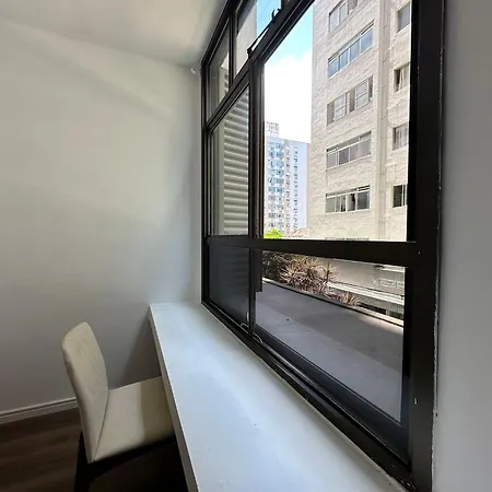 Apartamento Frente Mar Com Garagem, Ar Condicionado E Wi-Fi Gratis Em Santos Exterior foto