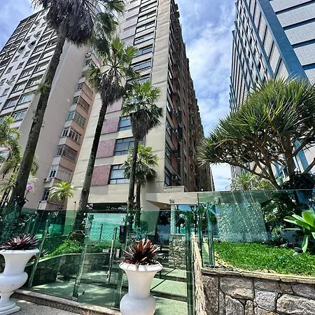Apartamento Frente Mar Com Garagem, Ar Condicionado E Wi-Fi Gratis Em Santos Exterior foto